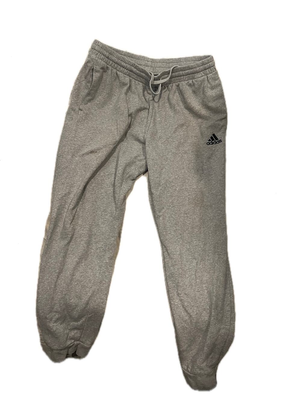 Adidas Ankle Cuffed Gray Sweatpants Mens Large Tall - Picture 1 of 3